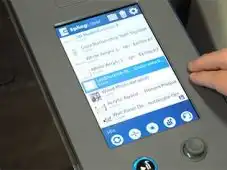 Touchscreen am Laser